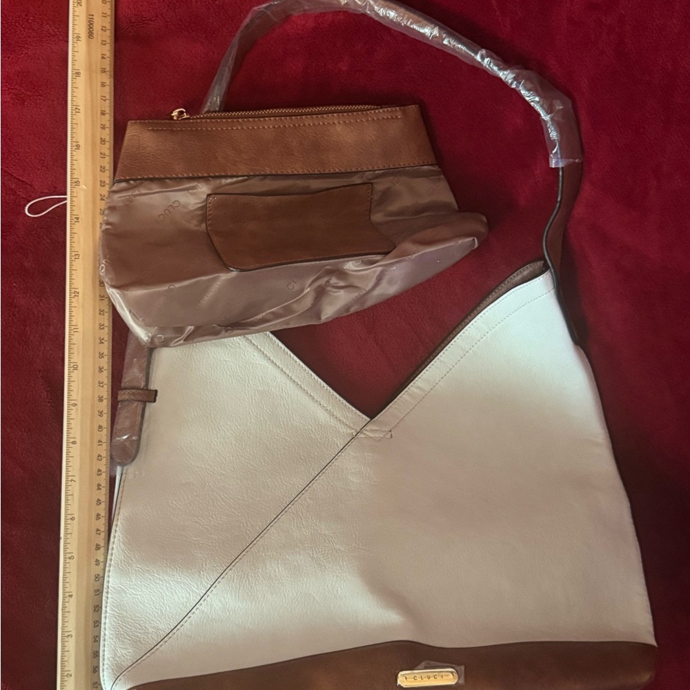 NWOT CLUCI Brown and White Women's Bag